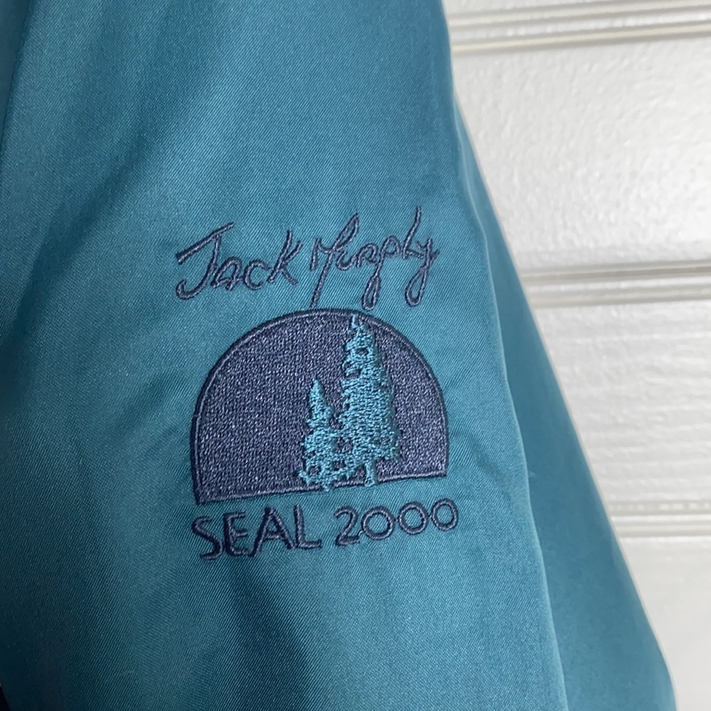 Jack Murphy Seal 2000 Green Fleece Lined Jacket Size Medium - Picture 2 of 6